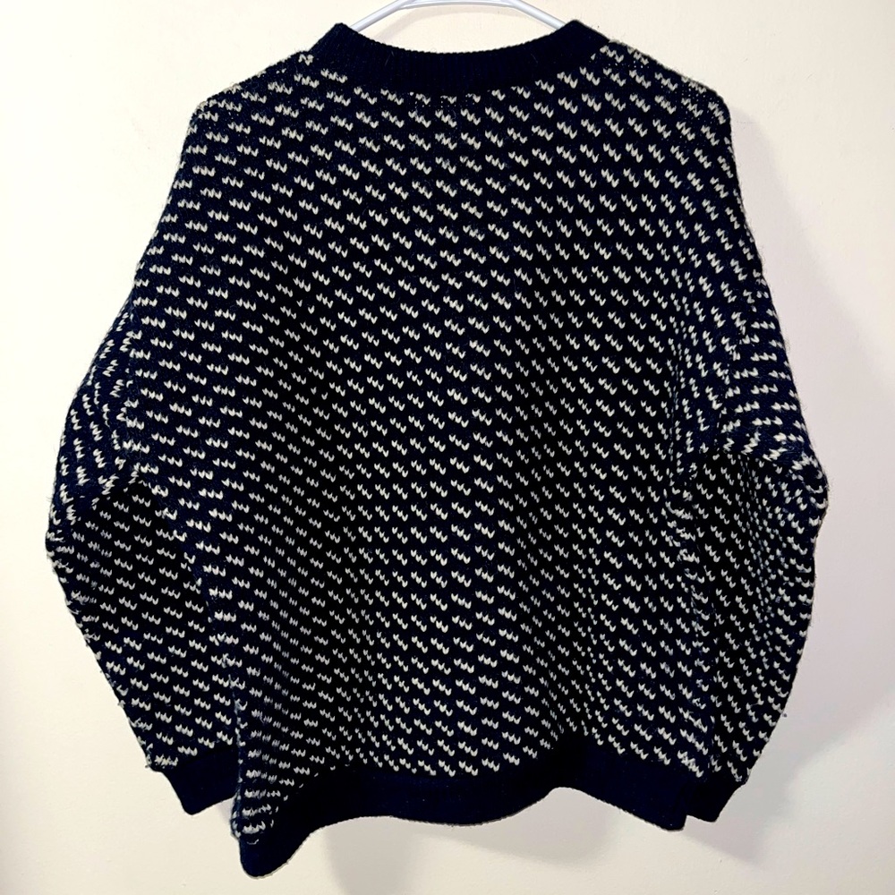 Vintage L.L. Bean Bird’s Eye Made in Norway Wool Sweater~Men’s Medium~Euc!